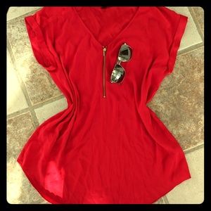 Red dressy shirt
